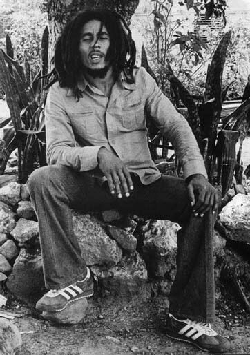 Bob Marley wearing Adidas